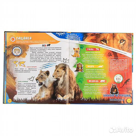 WOW Животные Энциклопедия в твердой обложке 4D