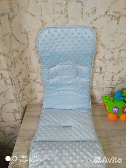 Двухсторонний матрасик для стульчика для кормления