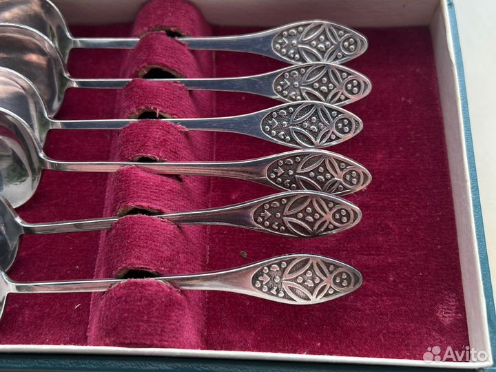 Набор ложечек чайные/кофейные(6-12 шт) мельхиор