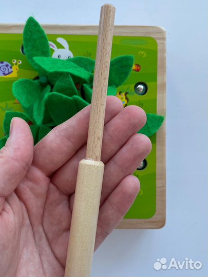 Деревянный сортер морковки, червячки