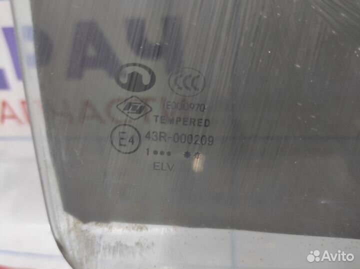 Стекло двери задней правой Great Wall Hover H3 620