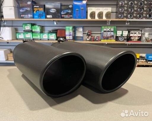 Насадка на глушитель черная N14 - 76*101