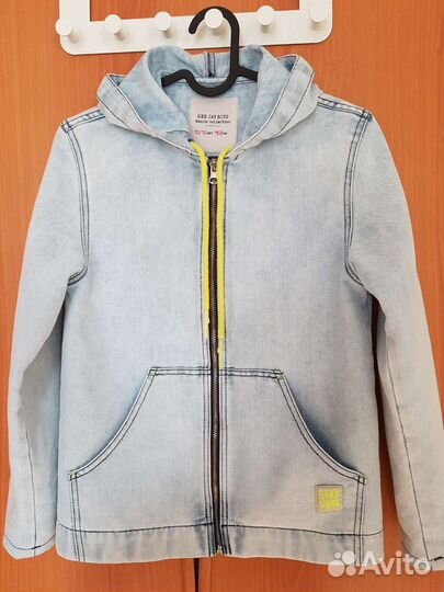 Джинсовая куртка рост 140