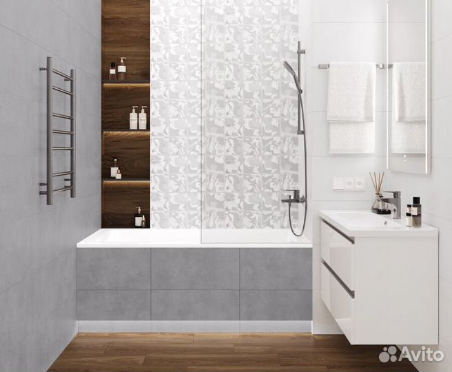 Time Плитка настенная белый -00-01-4138 30х60