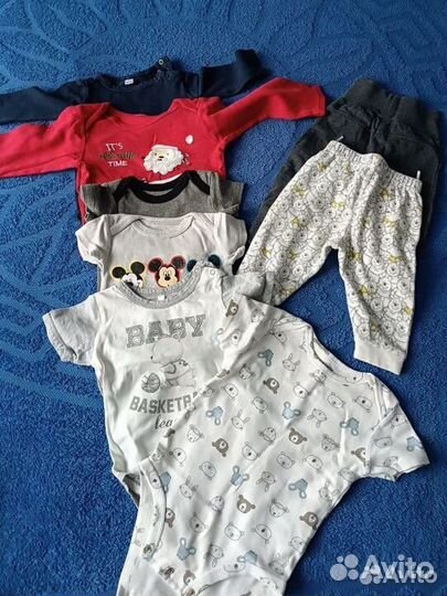 Детские вещи пакетом от 0 до года для мальчика