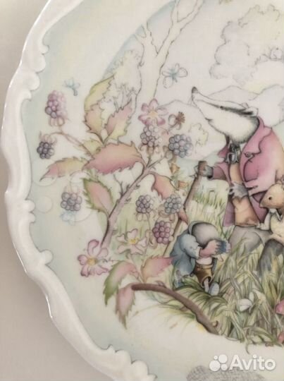 Тарелка декоративная Ветер в Ивах, Англия, 1984