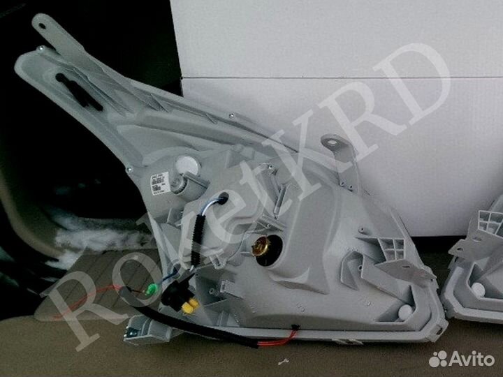 Фары land cruiser prado 120 02-09г черные