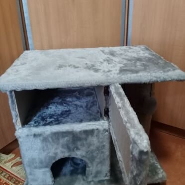 Когтеточка домик для кошки бу