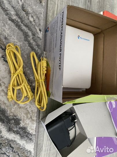 Приставка и роутер ростелеком