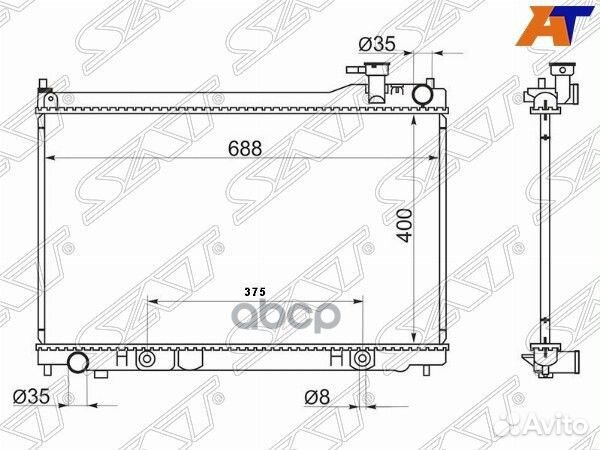 Радиатор Infiniti G35 02-07 / Nissan Skyline 01
