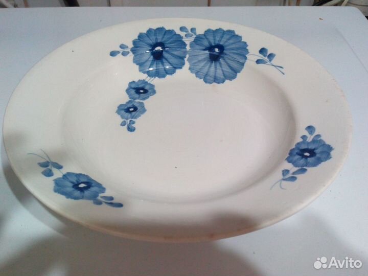 Блюдо Кузнецов тарелки зик фарфор фаянс