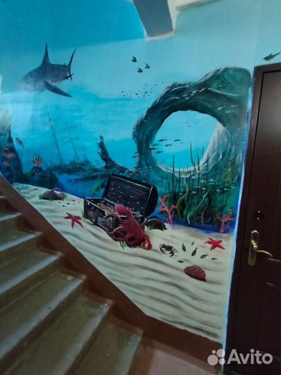 Художник, роспись стен