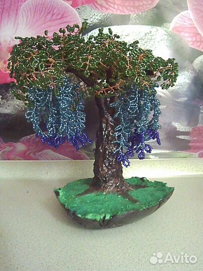 Бонсай Глициния из бисера