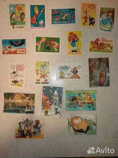 Календарики мультфильмы, зарубежные, города,одежда