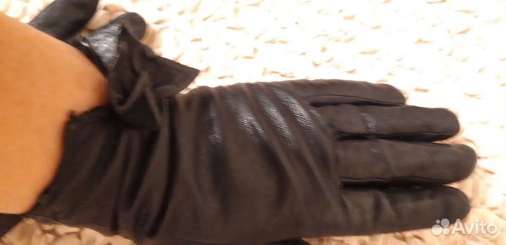 Перчатки из натуральной кожи женские (с нат. мехом
