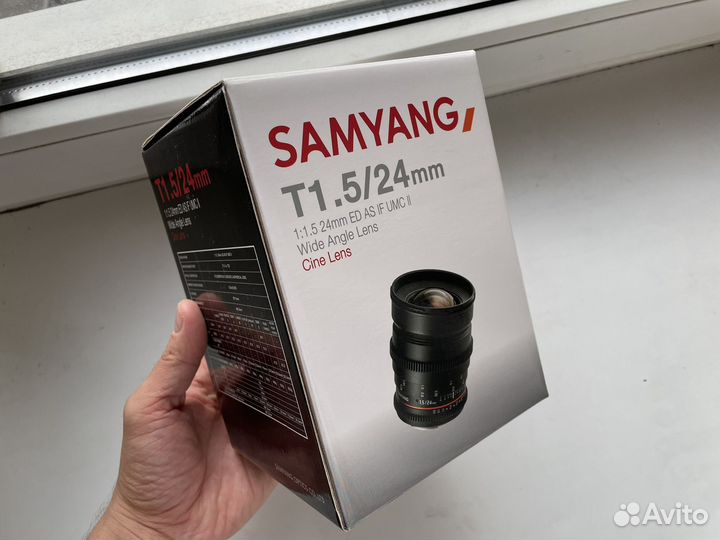 Samyang 24mm T1.5 vdslr II MFT объектив