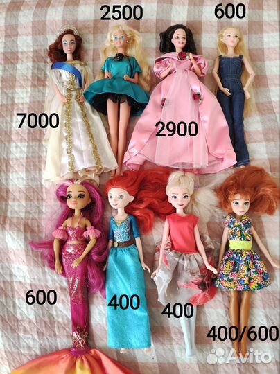 Куклы барби 90 х, Анастасия, Люси, Эльза, Анна