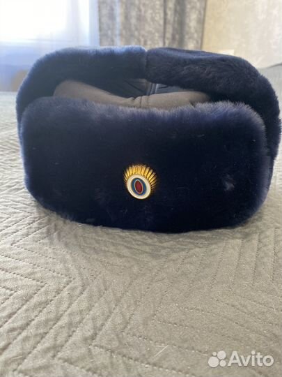 Полицейская зимняя мужская шапка