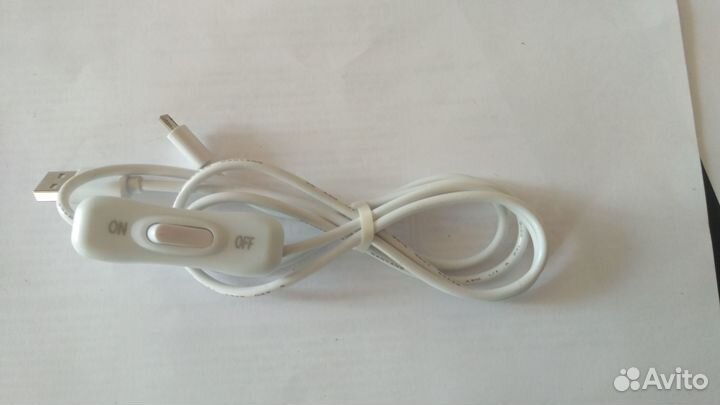 Кабель питания микро юсб с выключателем