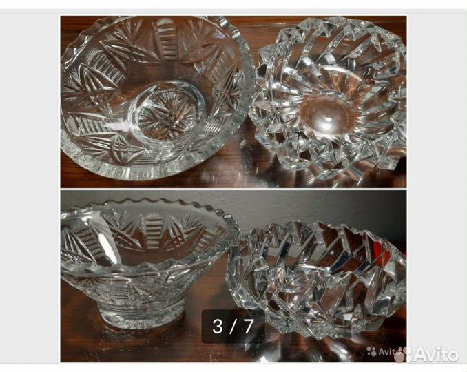 Вазы хрустальные.Фужеры