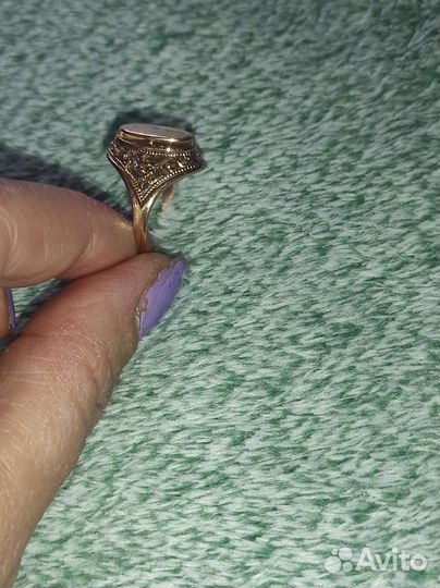 Золотое кольцо 585 пробы лодка