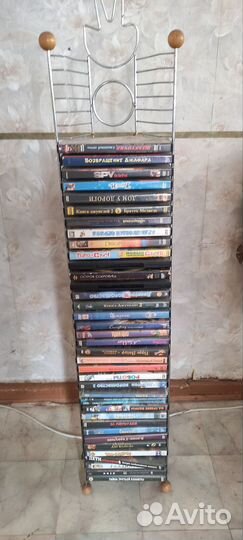 Подставка для dvd дисков с дисками