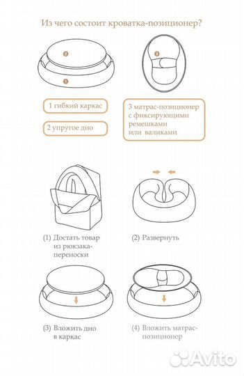 Кроватка-позиционер для малышей