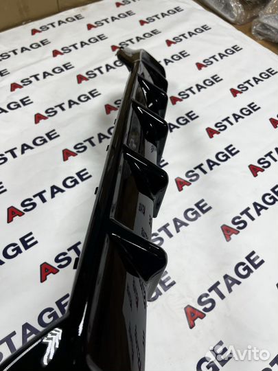 Диффузор задний вставка BMW G20 Competition 2*2