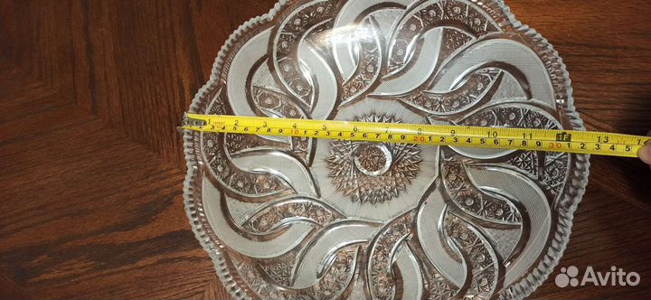 Хрустальное блюдо, фруктовница