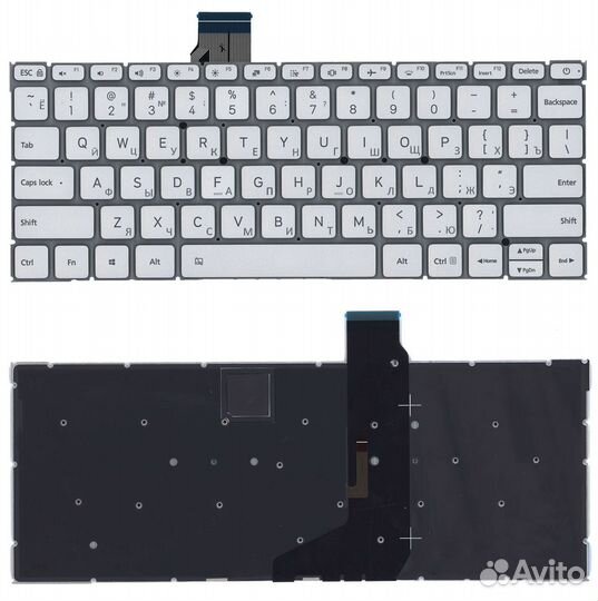 Клавиатура Xiaomi Mi Air 12.5 серебро с подсветкой