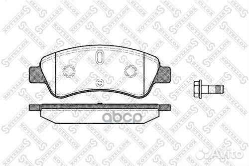 Колодки дисковые п. Peugeot 206/207/307, Citro