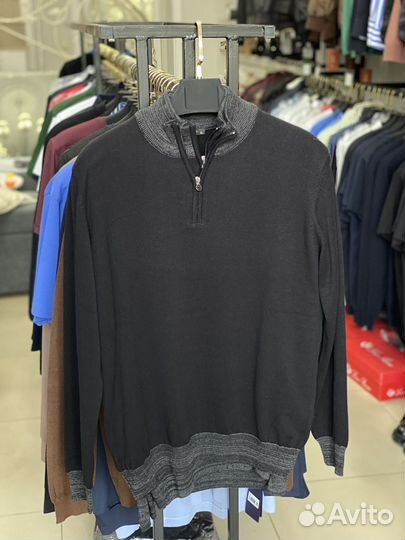 Мужской джемпер кофточка на коротком замке