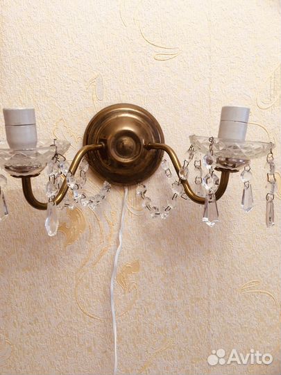 Бра хрустальное