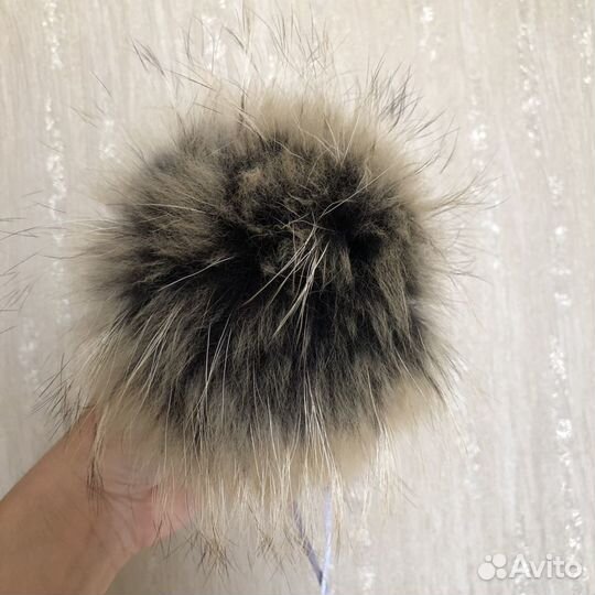 Помпоны из натурального меха