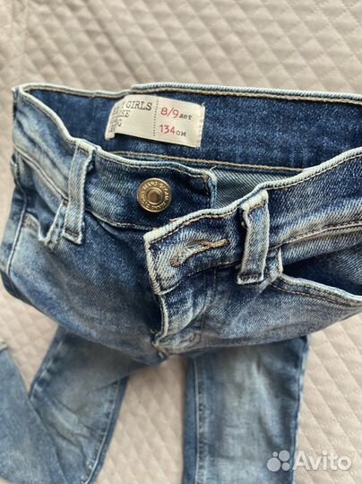 Джинсы для девочки 134