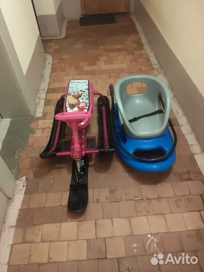 Детские санки, снегокат