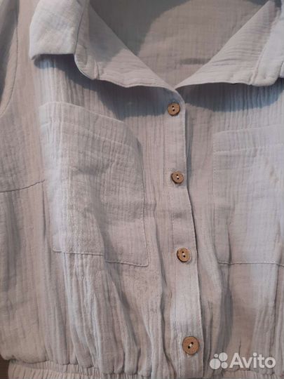 Комбинезон шорты женский из муслина 44