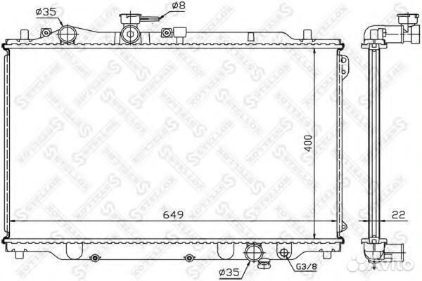 Радиатор 1025034SX stellox