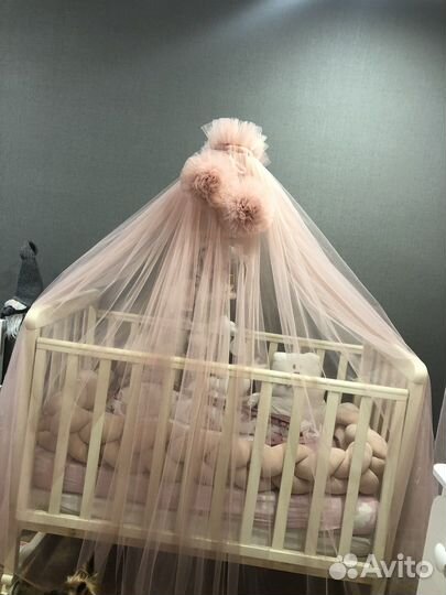 Балдахин в кроватку с держателем