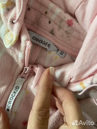 Флисовый комбинезон crockid 68