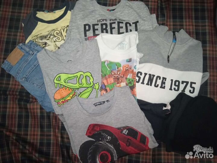 Детские вещи пакетом на мальчика 128-134