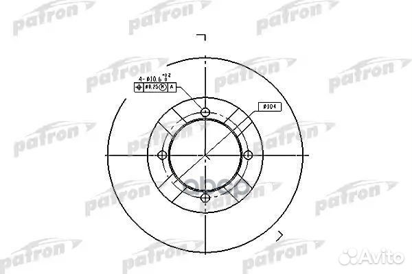 Диск тормозной передн mitsubishi: colt III 88-9