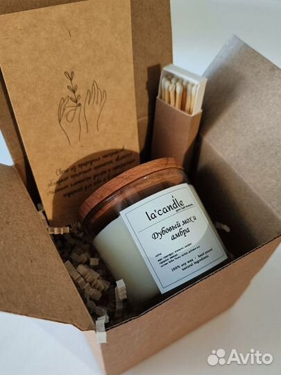 Ароматическая свеча ручной работы