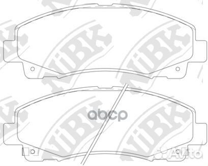 Колодки тормозные acura TL 10- передние