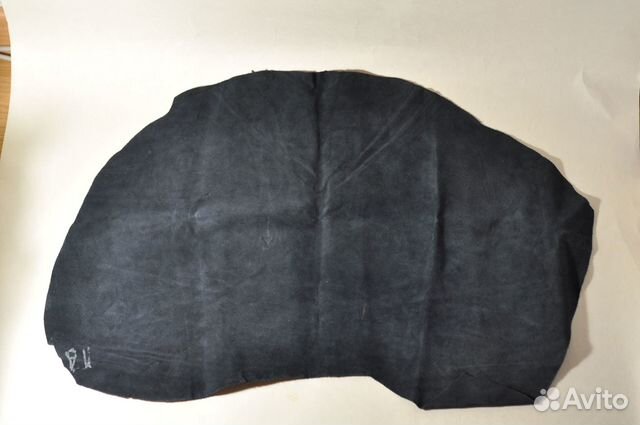 Натуральная чёрная замша куски