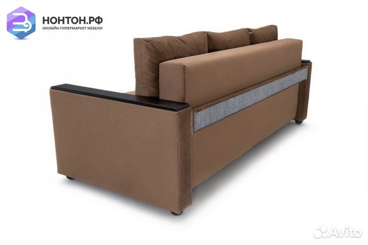 Диван еврокнижка Денвер светло-коричневый