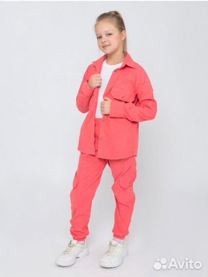 Вельветовый костюм новый детский 128-134