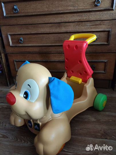 Ходунки каталка собака Fisher price