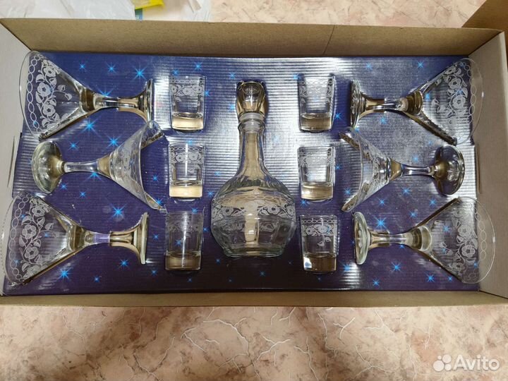 Набор посуды Гусь хрустальный