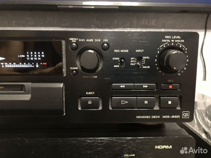 Sony MDS-JB920 / MDS-JE510 minidisc deck